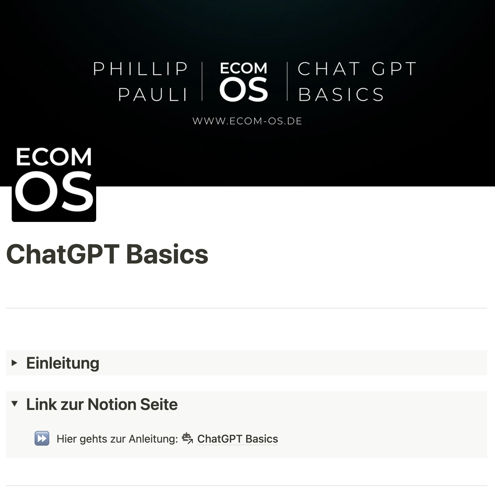 ChatGPT Basics