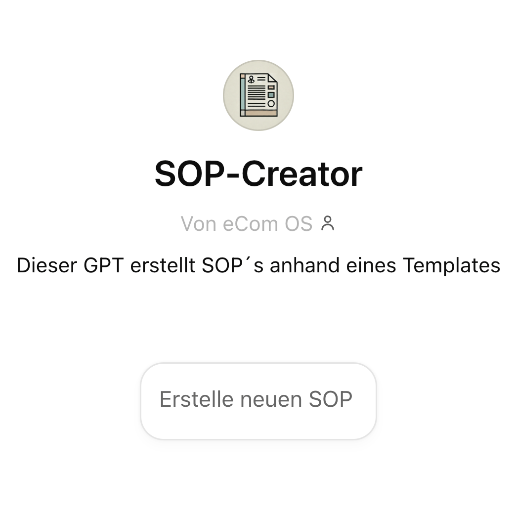 SOP GPT